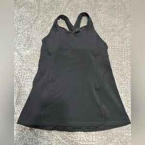 Lululemon tank top with build on support bra.